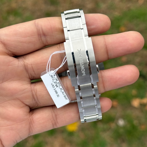 Montblanc 1858 GMT automatic Black Stainless Steel Watch Mens 2025 dated watch - Picture 10 of 17